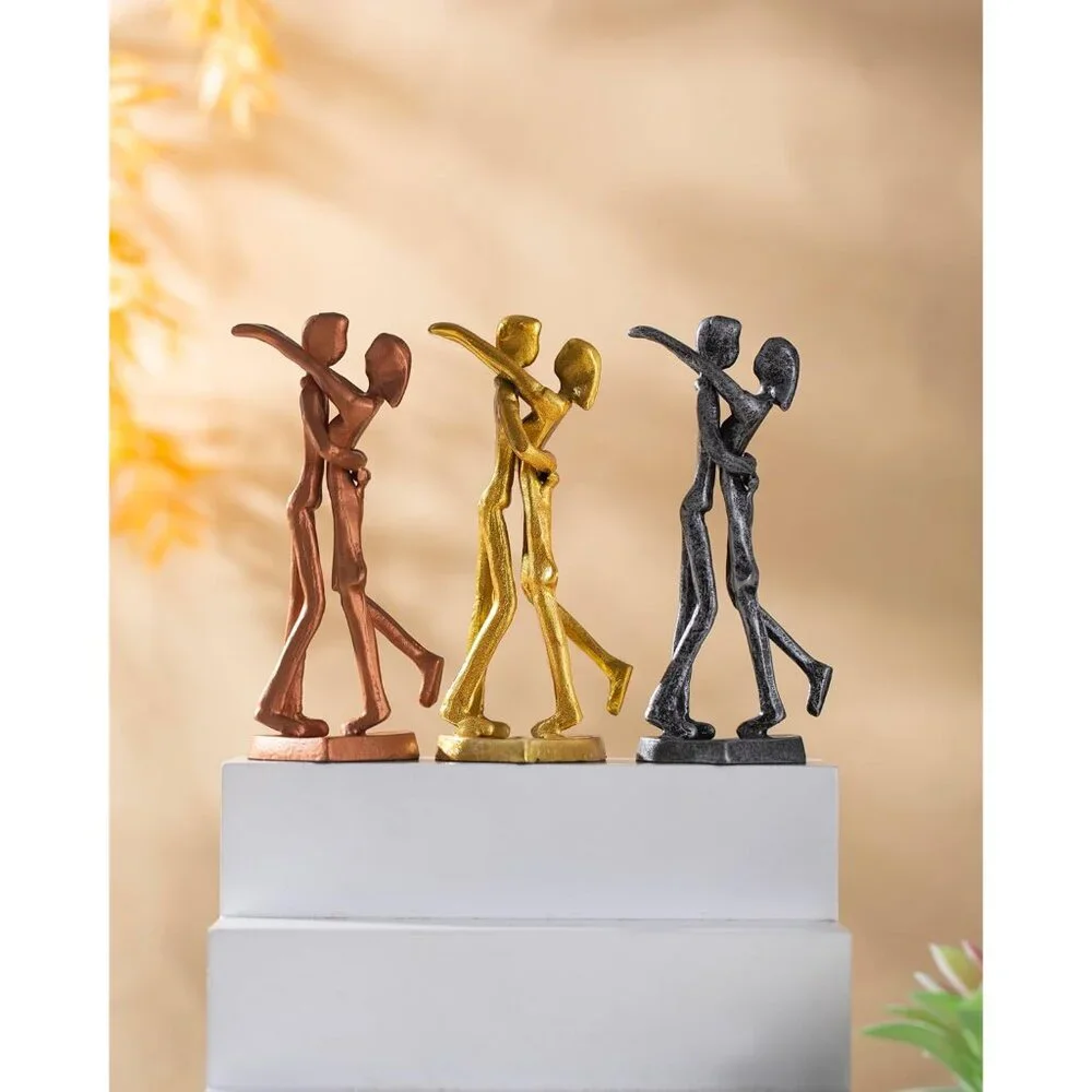6th Anniversary Iron Sculpture Gift – Romantic Couple Statue for Her, Handcrafte - Picture 6 of 7